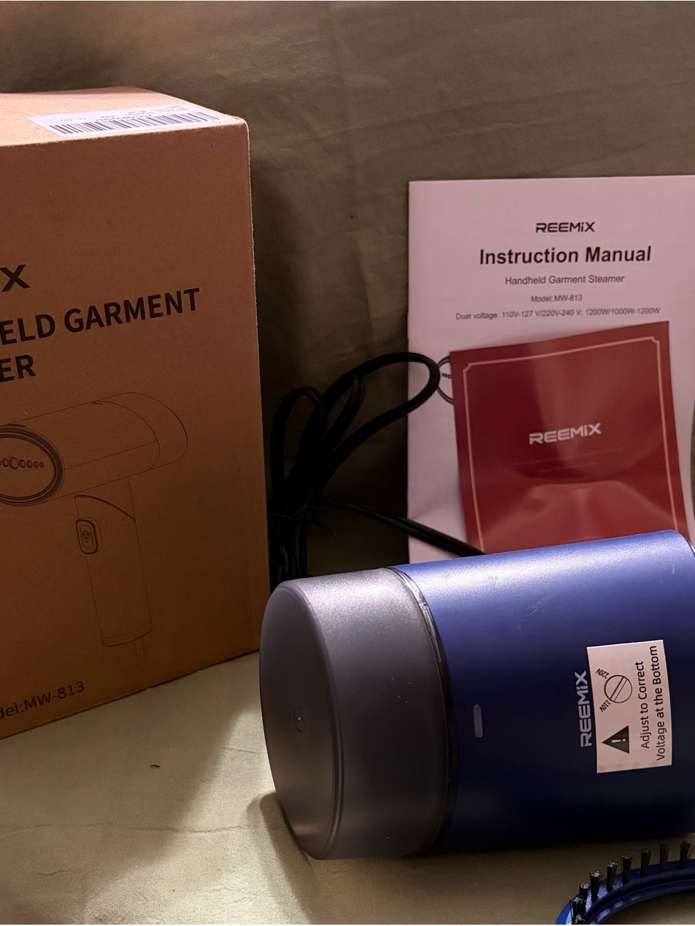 REEMIX Handheld Garment Steamer - Blue